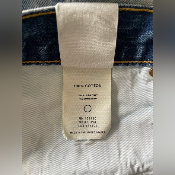 FEAR OF GOD 33W Indigo Blue Paint splatter denim jeans FIFTH Collection - Picture 7 of 11